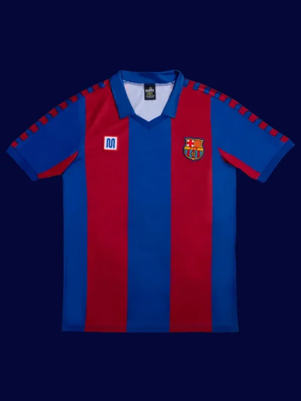 arcelona 1980-82 Retro Home Front early-era classic nostalgic replica jersey