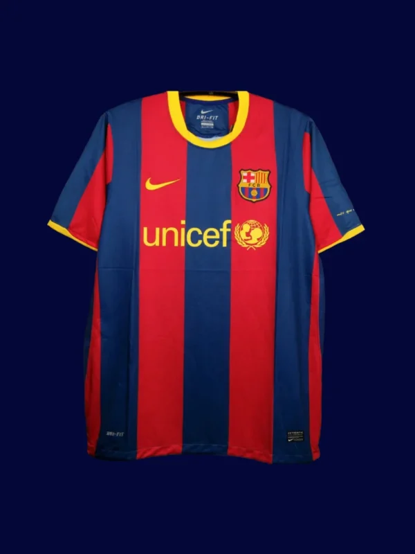 Barcelona 10-11 Retro Home Front classic blue-red commemorative replica jersey
