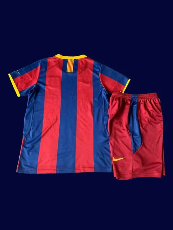 Barcelona Home Retro Kids kits 10/11 2 - kfcool.com Barcelona 10-11 Retro Kids Back safe printed number washable design