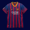 Barcelona 13-14 Retro Home Front team crest replica collectible jersey