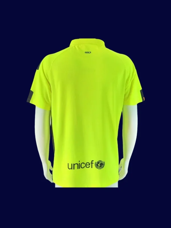 Barcelona 14-15 Third Retro Back contrasting number color detail reproduction