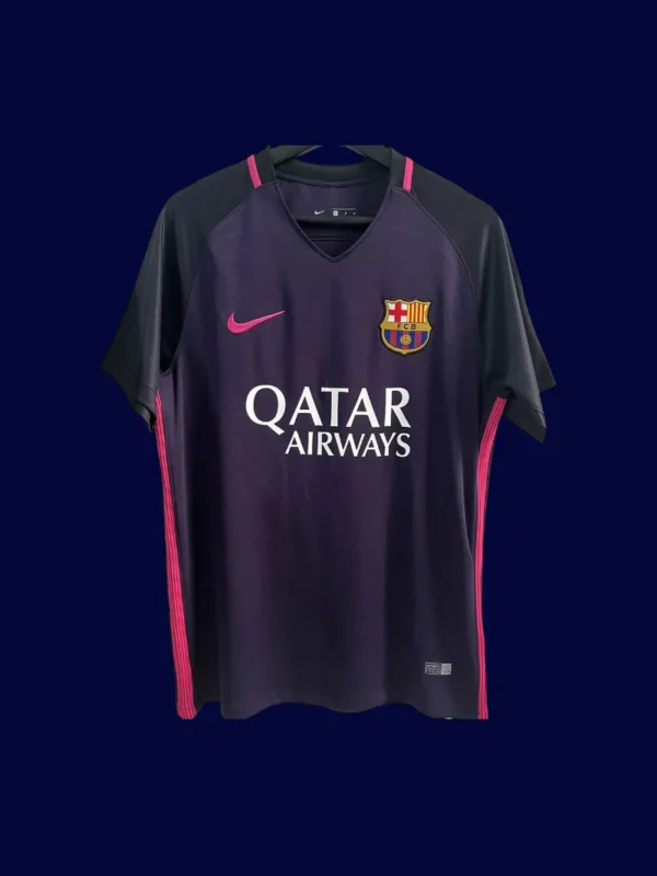 Barcelona 16-17 Retro Away Front dark replica match-ready jersey
