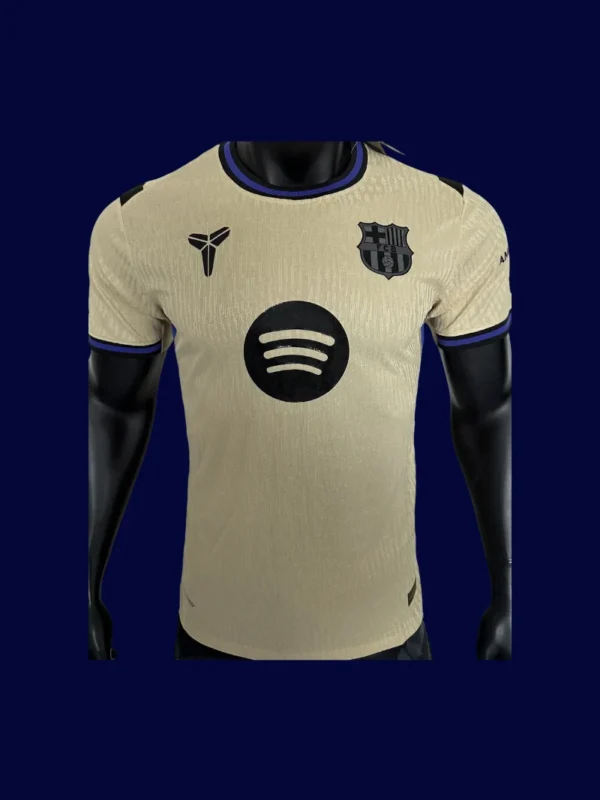 Barcelona 2526 Away Jersey Player Front dark technical breathable fabric