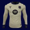 Barcelona 2526 Away Long Sleeve Player Front reinforced cuffs match play style
