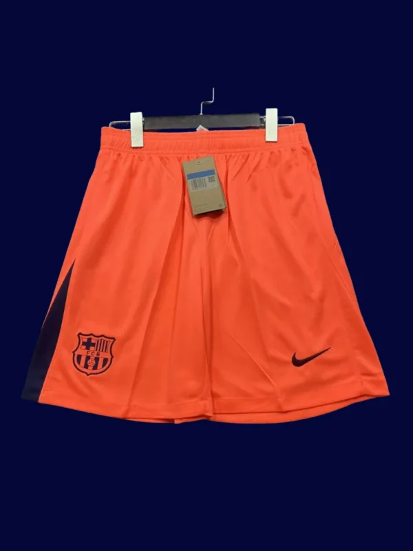 Barcelona 2526 Third Fans Shorts Front lightweight elastic comfortable waistband