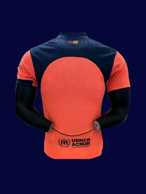 Barcelona 2526 Third Player Back contrasting number detail display