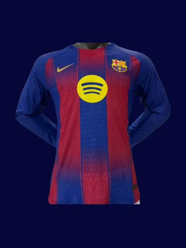 Barcelona 2526 Home Long Sleeve Player Front breathable warm performance