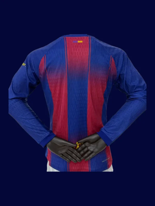 Barcelona 2526 Home Long Sleeve Player Back heat-transfer number detail