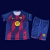 Barcelona Home Kids kits 25/26 Player Version1 - kfcool.com Barcelona 2526 Home Kids Player Front comfortable kids football kit