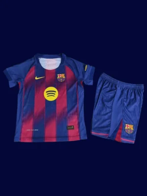 Barcelona 2526 Home Kids Player Front comfortable kids football kit