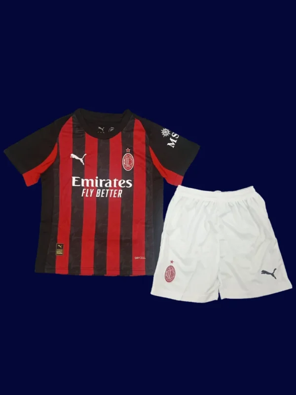AC Milan 25/26 Kids Fans Home Jersey Front