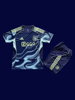 Ajax 25/26 away kids kit player version front, youth pro set