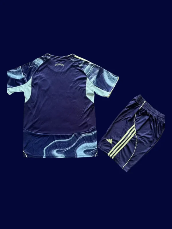 Ajax 25/26 away kids kit player version back, youth pro kit rear