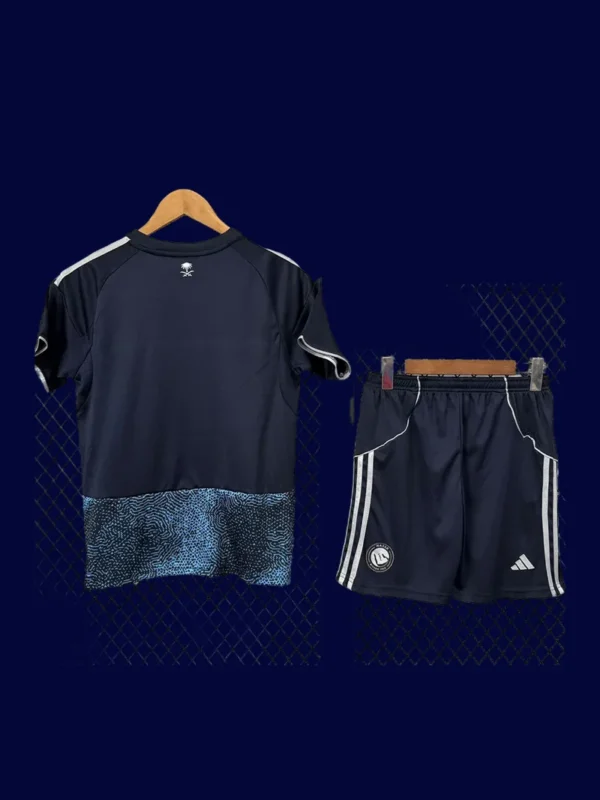 Al Nassr 25/26 away kids fans kit back, youth supporter rear