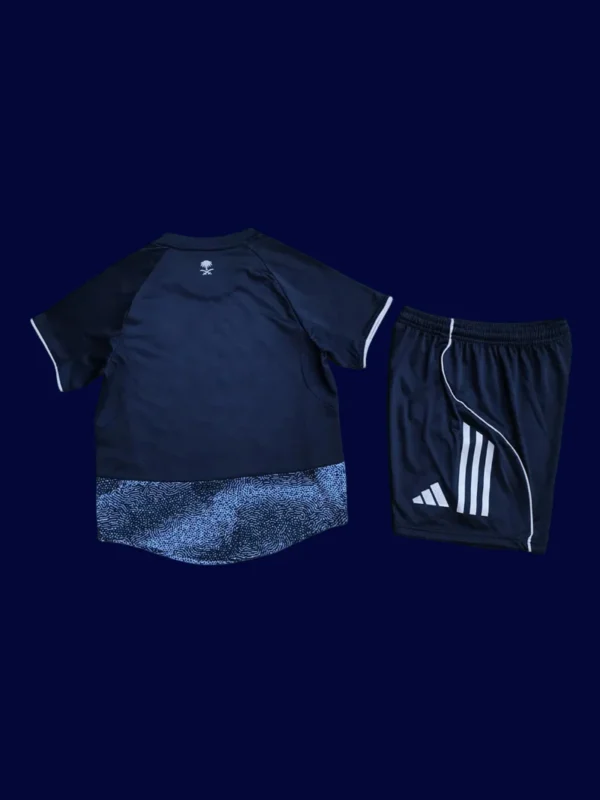 Al Nassr 25/26 away kids kit player back, youth pro kit rear