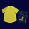Al Nassr 25/26 home kids kit player back, youth match rear