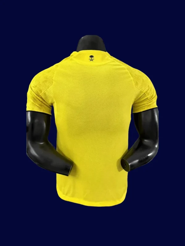 Al Nassr Home Yellow Jersey 2526 Player Version2 - kfcool.com Al Nassr 25/26 home player jersey back, pro match shirt rear