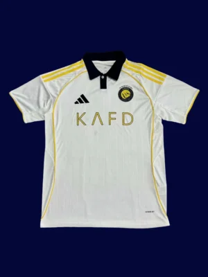 Al Nassr 25/26 third white fans jersey front, supporter white edition