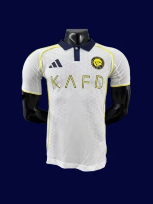 Al Nassr 25/26 third white player jersey front, elite match white kit