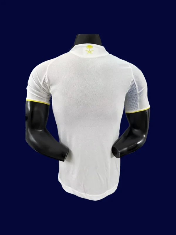 Al Nassr 25/26 third white player jersey back, pro match rear