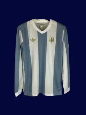 Argentina 50th Anniversary LS Jersey Fans Version - Front | Replica Long Sleeve