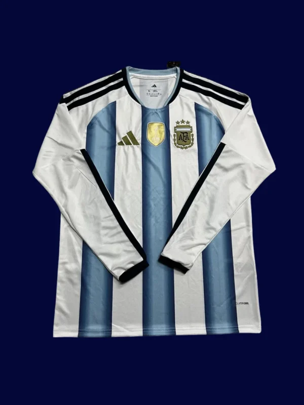 Argentina Home Long Sleeve Jersey 26/27 Fans — Front | Supporter Long Sleeve for 2026 World Cup