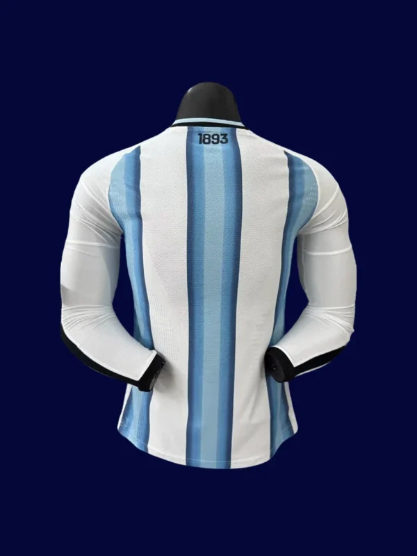 Argentina Home Long Sleeve Jersey 26/27 Player — Back | Pro Back Print | 2026 World Cup