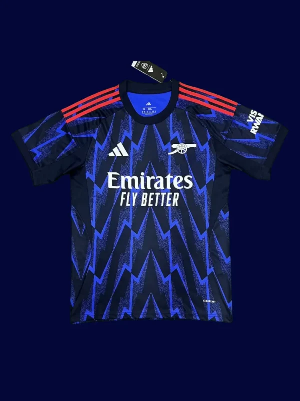 Arsenal away blue fans jersey front 25/26 comfortable everyday style