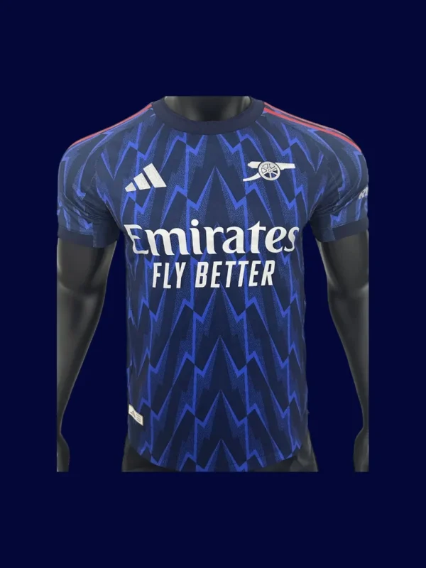 Arsenal away player shorts front 25/26 dark lightweight durable