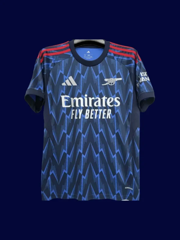 Arsenal 25/26 away fans jersey front classic fit blue edition