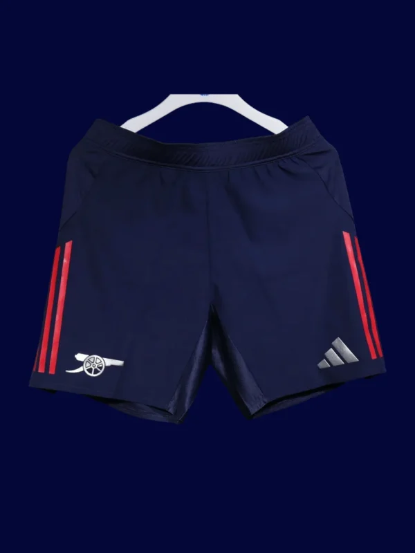 Arsenal white shorts back seam reinforced ventilation 25/26