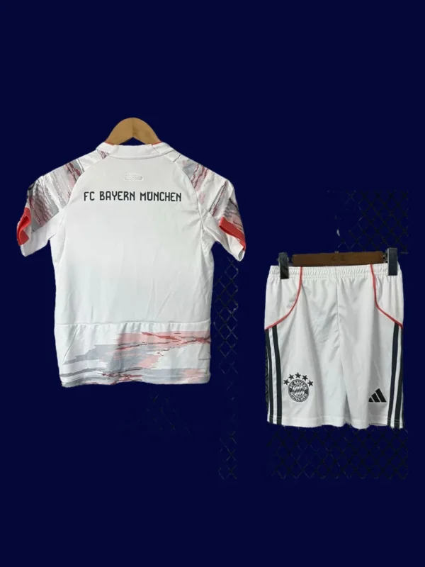 Bayern Munchen Away Kids kits 2526 Fans Version2 - kfcool.com Bayern Munich 25/26 Kids Away Fans Back Jersey