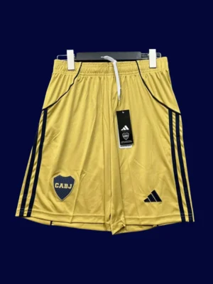 Boca Juniors 25/26 away fans shorts front, supporter white shorts