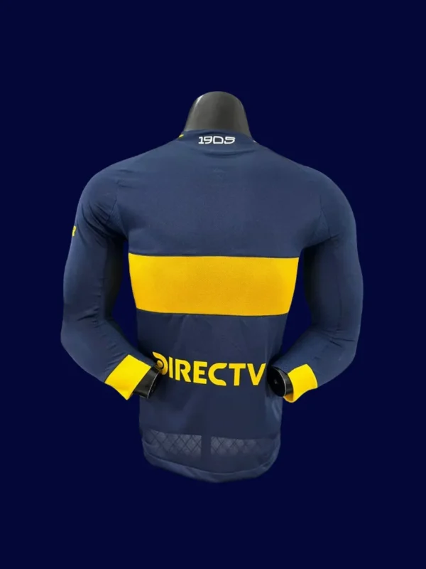 Boca Juniors 25/26 home long sleeve player jersey back, LS pro rear