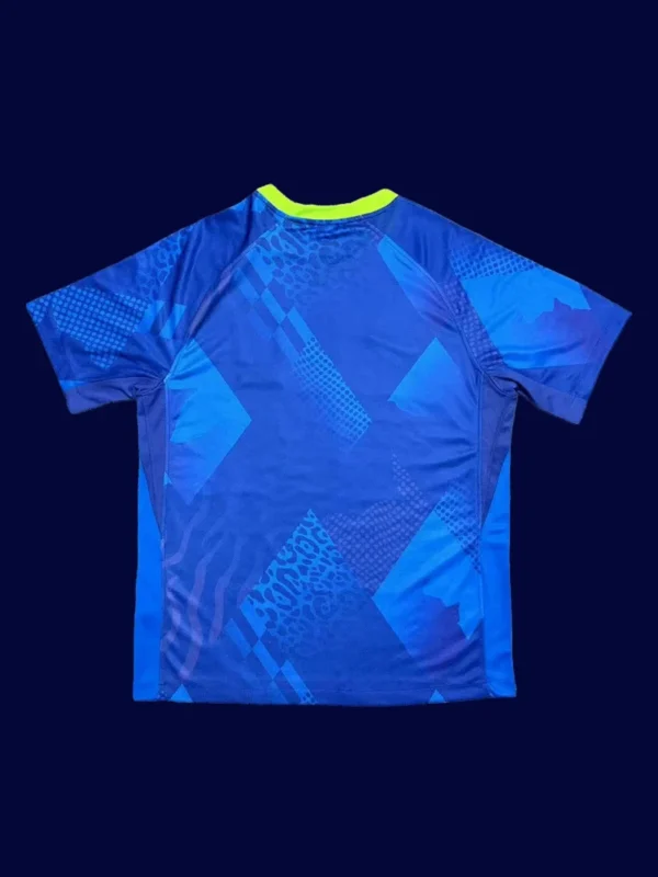 Brazil 25/26 Away Blue Jersey Fans Version - Back | Fan Fit Rear View