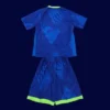 Brazil 25/26 Kids Away Blue Jersey Fans Version - Back | Kids Number Block