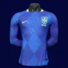 Brazil 25/26 Away Blue LS Jersey Player Version - Front | Pro Long Sleeve Away