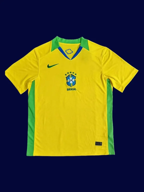 Brazil 25/26 Home Yellow Jersey Fans Version - Front | Supporter Replica Shirt
