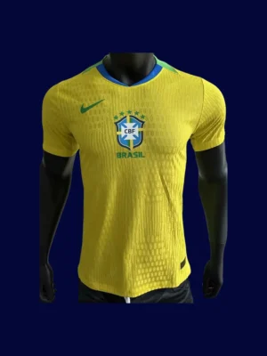 Brazil Home Yellow Jersey 2526 Player Version1 Brazil 25/26 Home Yellow Jersey Player Version - Front | Authentic Match Shirt