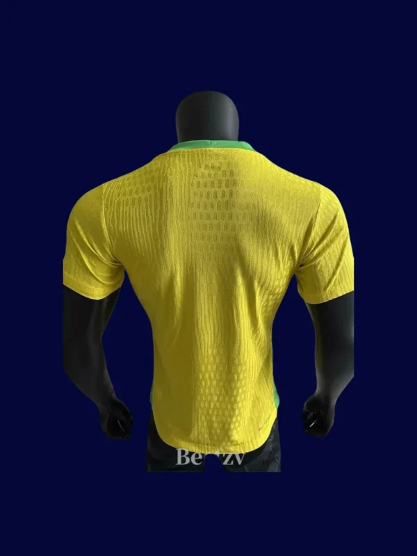 Brazil Home Yellow Jersey 2526 Player Version2 - kfcool.com Brazil 25/26 Home Yellow Jersey Player Version - Back | Number Panel & Ventilation