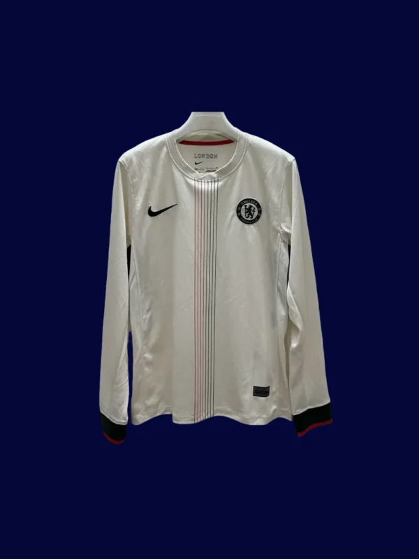 Chelsea Away Long Sleeve Jersey 2526 Fans Version1 - KFCool – Football Jerseys & Soccer Kits Store Chelsea 25/26 Away Long Sleeve Front Fans Version comfortable fabric