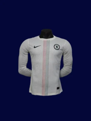 Chelsea Away Long Sleeve Jersey 2526 Player Version1 Chelsea 25/26 Away Long Sleeve Front Player Version white jersey