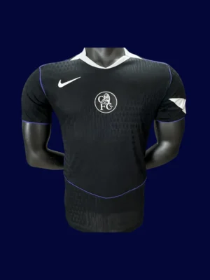 Chelsea 25/26 Third Front Player Version black match jersey
