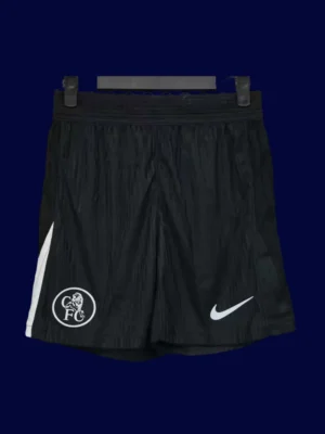 Chelsea 25/26 Third Black Shorts Front Player Version match shorts