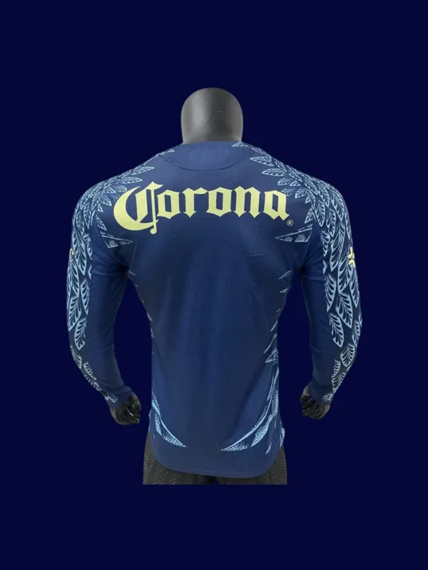 Club America 2526 Away LS Player Jersey Back | Match LS Away Rear