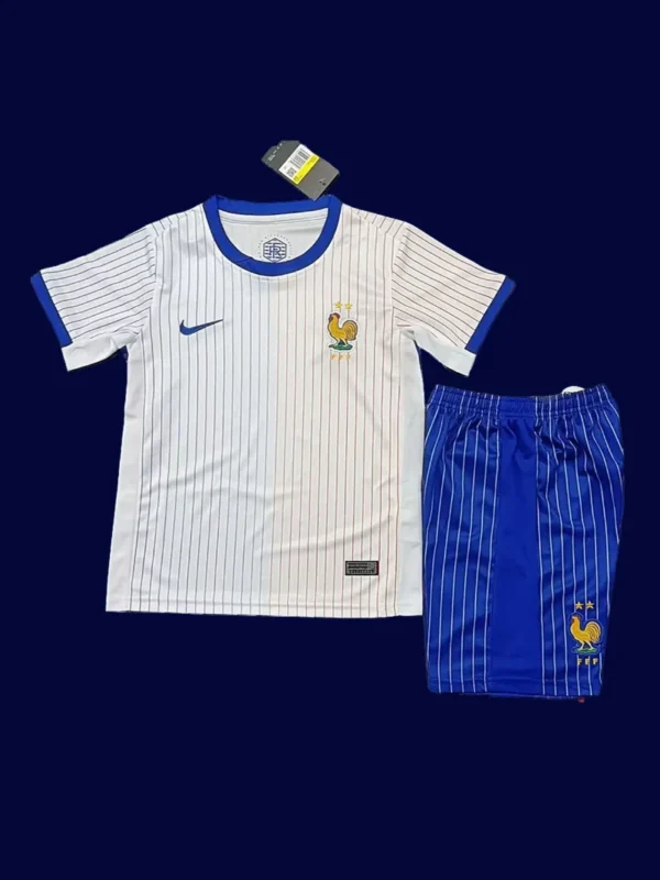 France 24/25 Away Kids Kit Fans Version Front