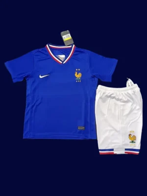 France 24/25 Home Kids Kit Fans Version Front