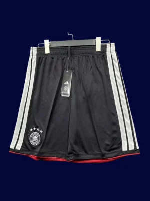 Germany Home Black Shorts 26/27 Fans — Front View | Supporter Shorts for 2026 World Cup