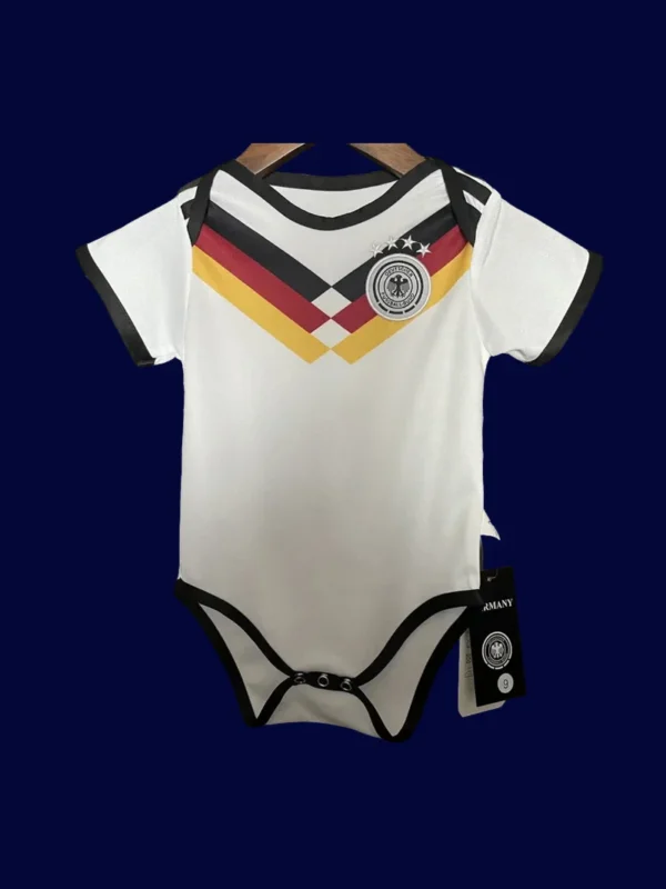 Germany Home White Babysuit 26/27 — Front | Infant 2026 World Cup Mini Kit