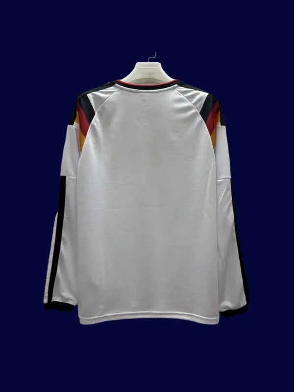 Germany Home White Long Sleeve 26/27 Fans — Back View | Sleeve Detail | 2026 World Cup